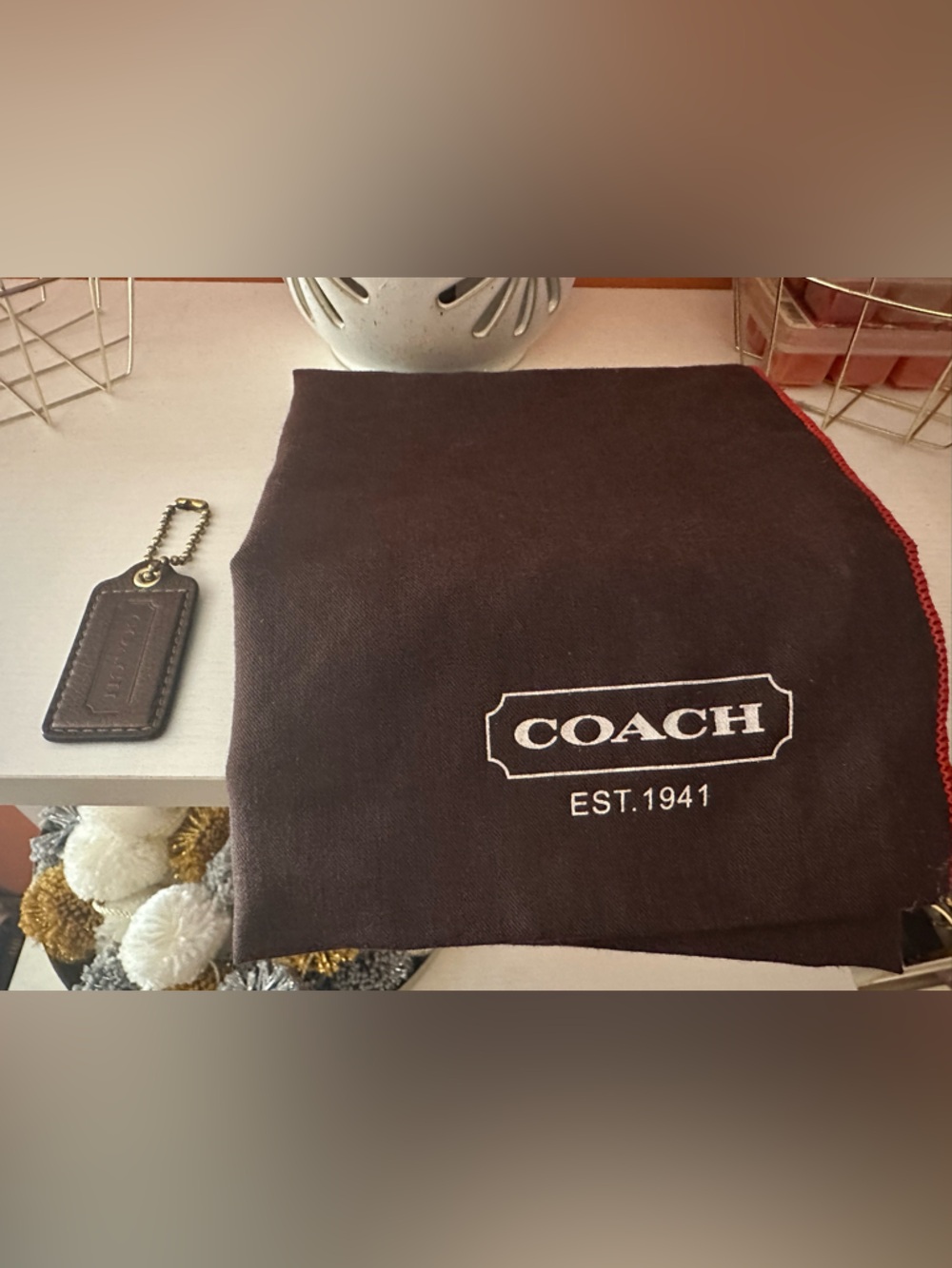 COACH Bundle Dust Bag and Leather Tag (RUC)
